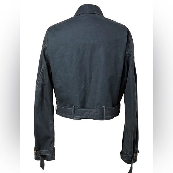 NWT Alix of Bohemia Marina Double-Breasted Waxed-Cotton Jacket sz XS $1,740 - Picture 5 of 5